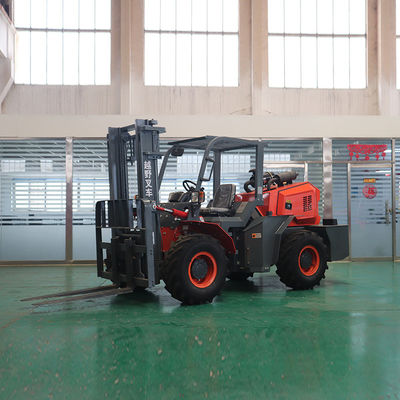 Middle Hinged Rough Terrain/Off-road Forklift 3.5T lift 3~6m